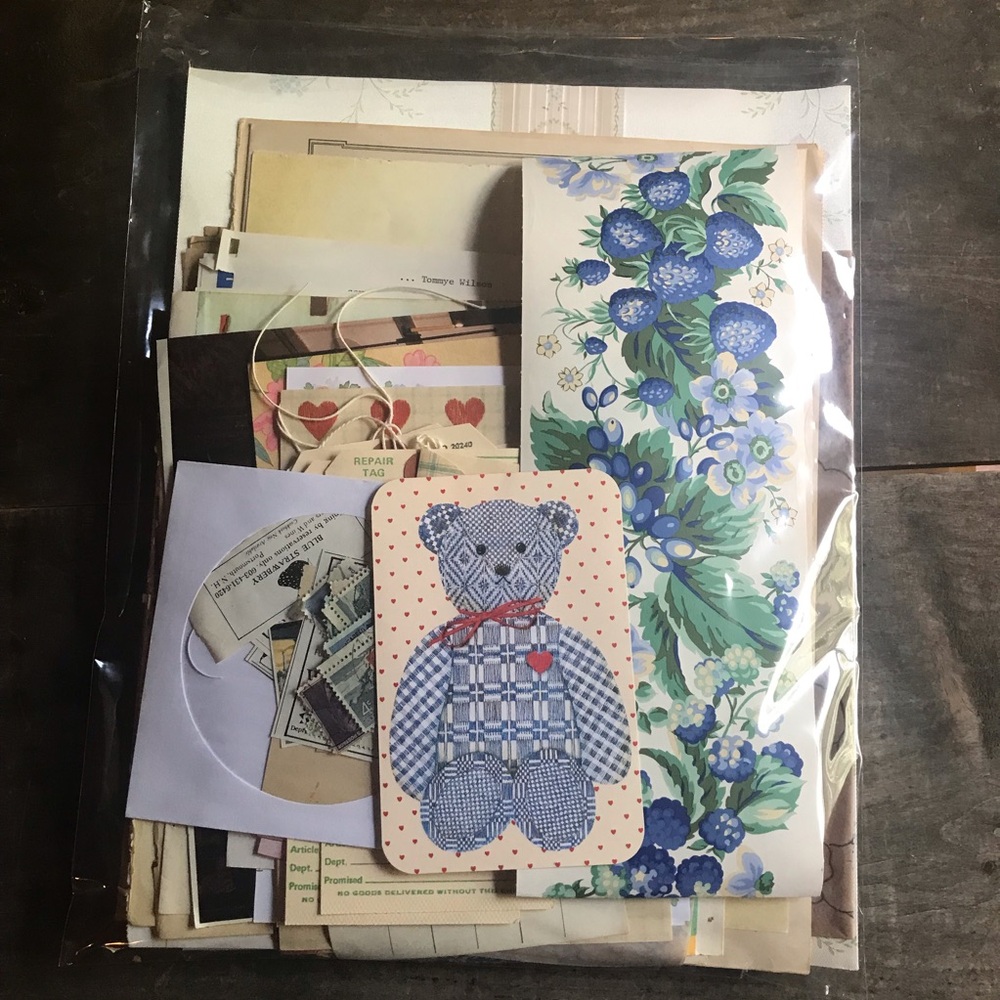 Vintage Paper Ephemera Pack - Set of 75+ Assort Pcs, Junk Journals, Happy Mail